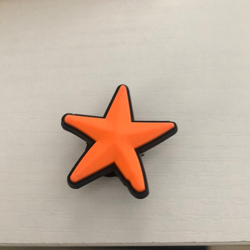 Crocs Charm - Orange Starfish